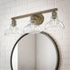 Carver 3 Light 28 inch Copper Patina Bath Vanity Wall Light